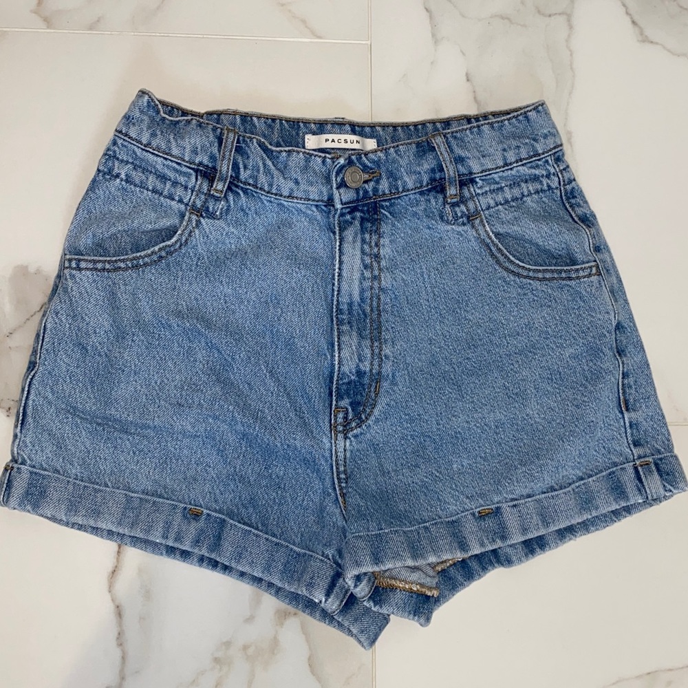 PacSun High Waisted Mom Shorts Denim